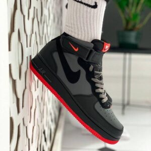 Tenis Air Force 1 Black Bota Hombre AAA