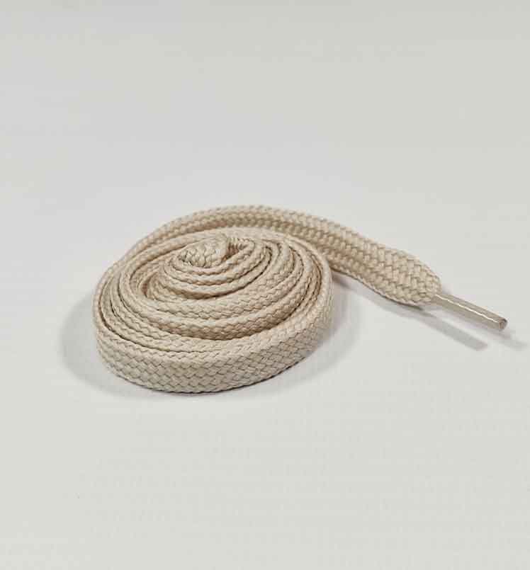 Cordones para Zapatillas Planos Anchos Beige