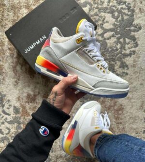 Tenis Retro 3 J balvin Hombre AAA