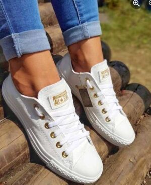 Tenis Clásicas Cuero Mujer AAA