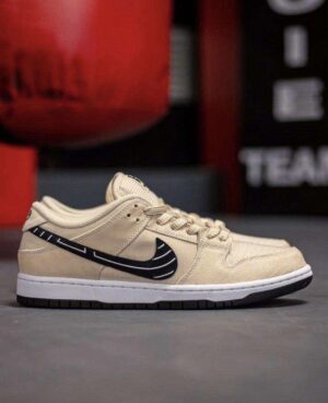 Tenis SB Dunk Low Albino & Preto Mujer AAA