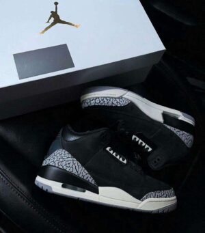 Tenis Retro 3 Off Noir Hombre AAA