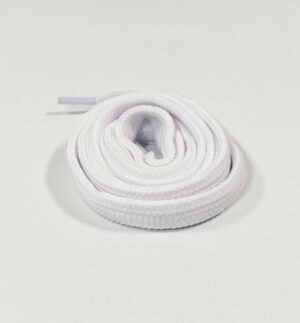 Cordones para Zapatillas Planos Anchos Blancos