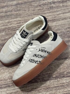 Tenis Samba Plataforma Beige Mujer AAA