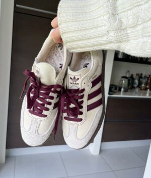 Tenis Samba OG white & red wine Mujer AAA