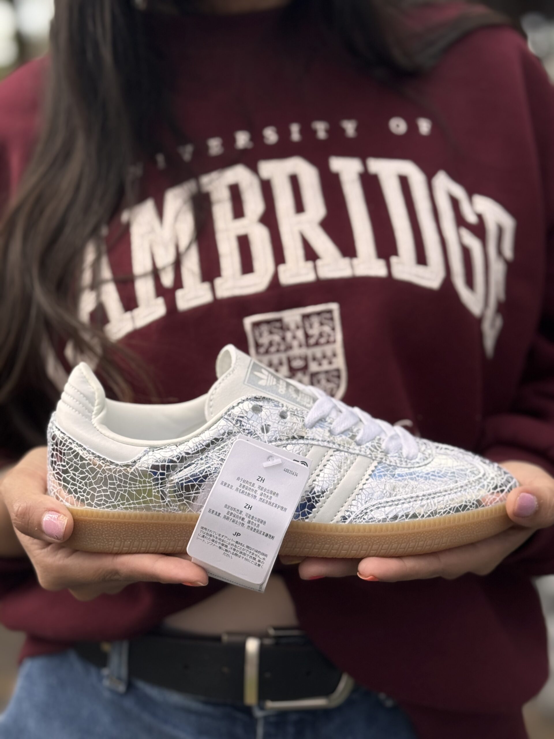 Tenis Samba OG Plateados Mujer AAA